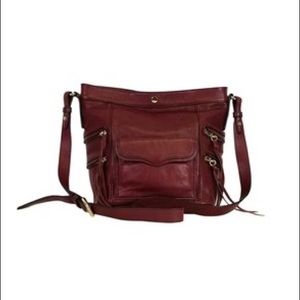 Rebecca Minkoff Dexter Bucket Burgundy Leather Bag